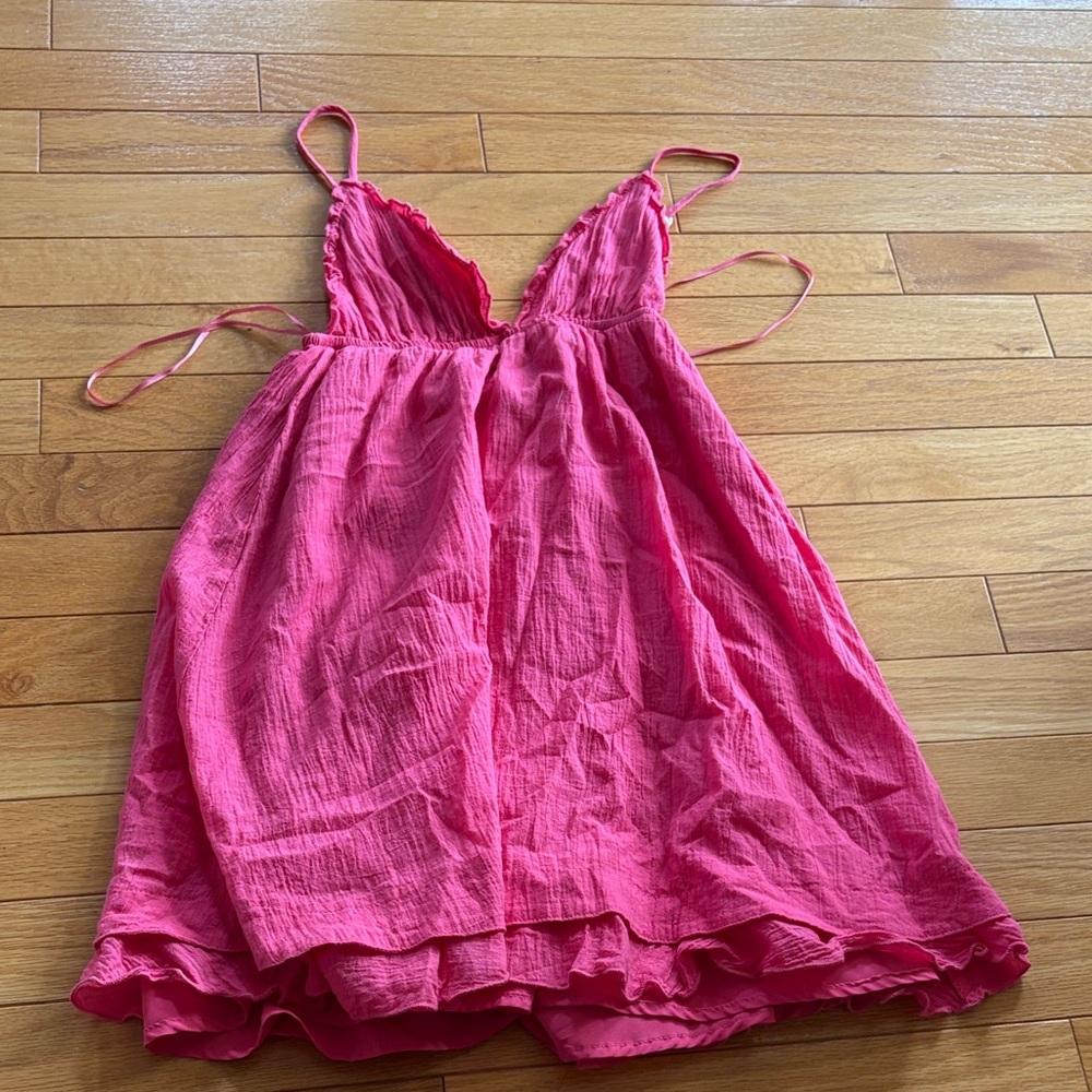 Vibrant Pink Mini Dress for Women